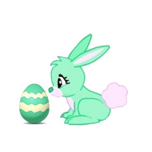 Mint Easter Bunny - Egg